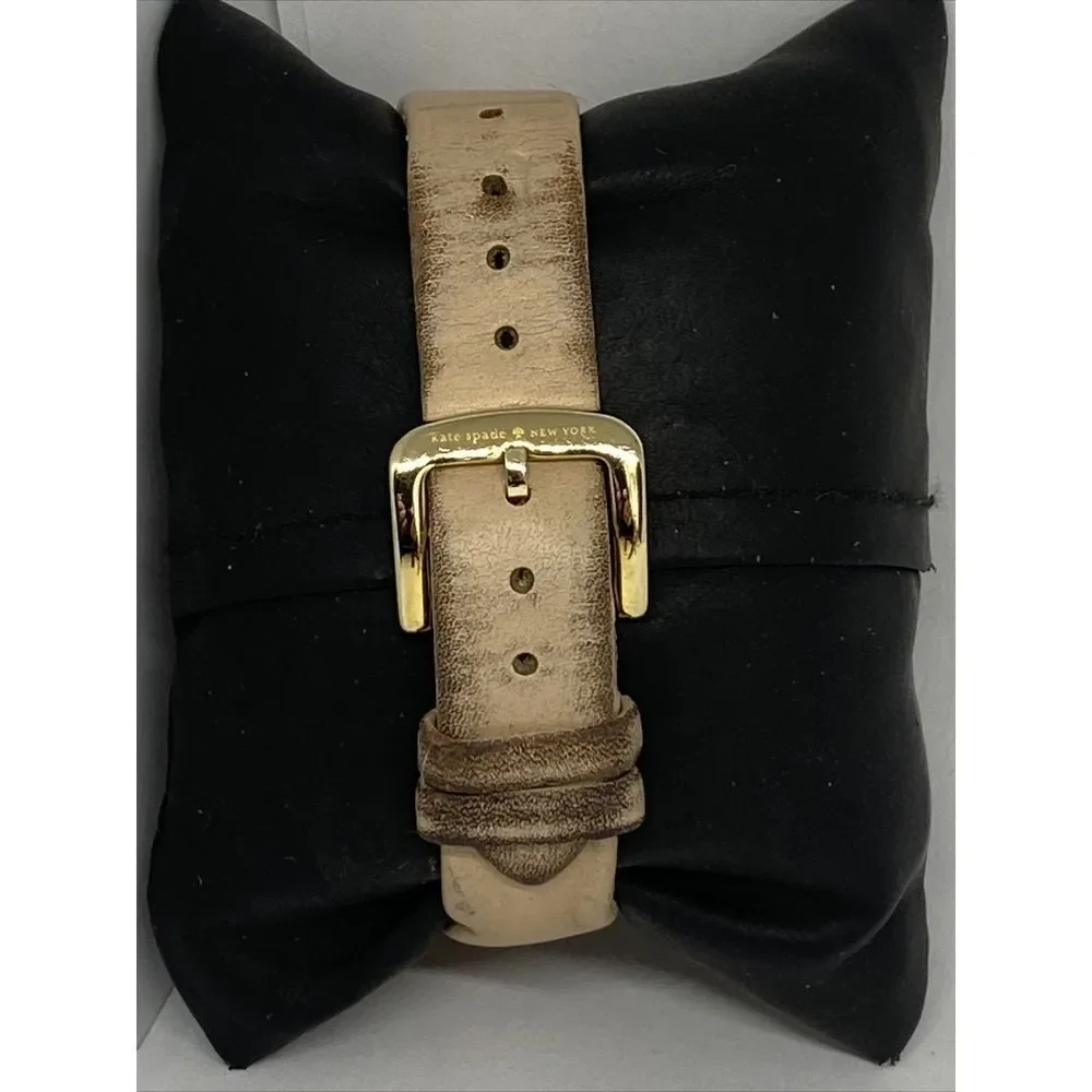 Kate Spade 0005 Women's Sand Leather Analog White Dial Quartz Wrist Watch BP713